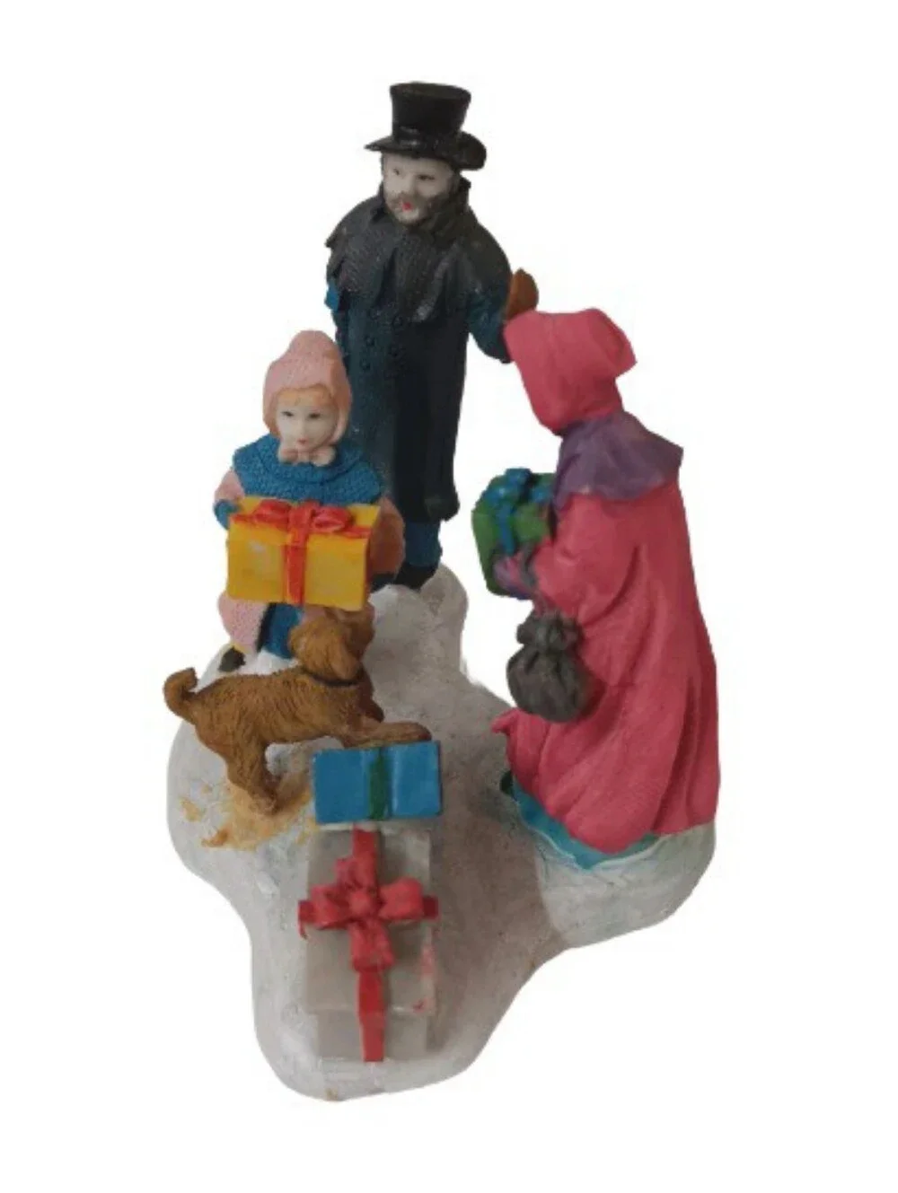 Vintage Trim A Home Family Christmas Village Figurine | Gifts | Dog